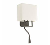 Applique murale - FARO - Vesper - LED - Marron/Blanc - H45cm - E14 20W