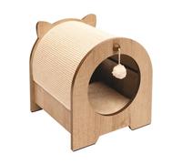 VESPER Meuble a griffer Minou - 36 x 36,5 x 40,5 cm - Marron clair - Pour chat