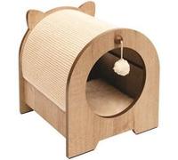 VESPER Meuble a griffer Minou - 36 x 36,5 x 40,5 cm - Marron clair - Pour chat Marron G