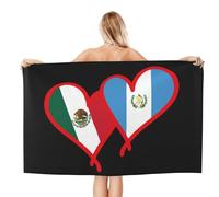 Vesplim Serviettes de Plage surdimensionnées aux Couleurs des Drapeaux du Mexique et Guatemala, absorbantes, à séchage r apide sans