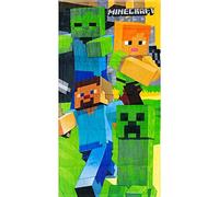 Vespro Minecraft Serviette de Plage en Coton pour Enfant
