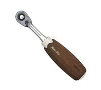 VESSEL Clé à douilles à cliquet 1/4" (6.35mm) - Poignée antidérapante WOOD-COMPO HRH2-W