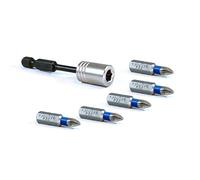 VESSEL Ensemble de 6 Pièces, Embouts et Porte-Embout "Torsion" E6, 3, PZ1