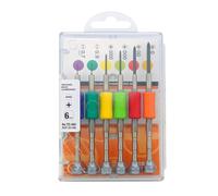 VESSEL Jeu de tournevis de précision TD-56S / +0, 00, 000, 0000, -0.7, -0.9, Claire