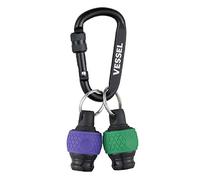 Vessel QB-22K2GV Ball Grip Quick Catcher, lot de 2 porte-embouts (vert/violet)
