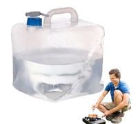 Vessie de stockage d'eau - Récipient à boisson pliable de 10 L, réservoir de camping portable, sac d'hydratation durable, accessoire de préparation extérieur léger, résistant aux fuites | Ensemble Pre
