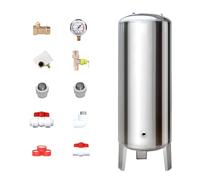 Vessie Surpresseur Réservoir D'eau Sous Pression en Acier Inoxydable for Puits et Pompes, Vertical, for Extérieur, Jardin ou Ferme(250L/66Gal(135x50cm/53x20in))