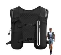 Vest d'hydratation d'exécution - 4 L Running Mackpack | 36 x 30 x 3 cm/ Sac à vessie d'eau réfléchissant | Sangles de poitrine réglables Support de téléphone pour femmes Course de sentiers de plein