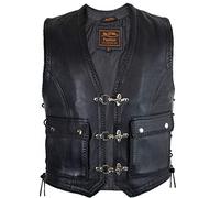Vest Gilet en Cuir Biker (5XL)
