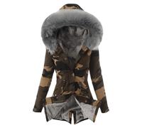 Vest Jean Femme Caban Pas Cher Femme Polaire Tenue avec Doudoune sans Manche Femme Veste Mouton Retourné Femme Veste Paillette Col Fourrure Amovible pour Manteau Manteau Chaud ImperméAble Femme