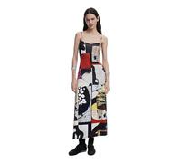 Desigual Robe d’été beige / jaune / rouge / noir, Taille 38