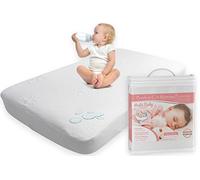 Vesta Baby Protège Matelas Haut de Gamme pour Lit Bébé 60 x 120 cm - Housse de Protection Imperméable à l'eau Drap-Housse Bambou Naturel Surmatelas Silencieux pour Nourrissons et Tout-Petits
