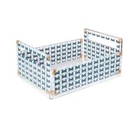 VESTA Boîte à fruits Like Water - Bleu ciel - 29 x 21 x 13 cm - Cristal acrylique - Fabriqué en Italie