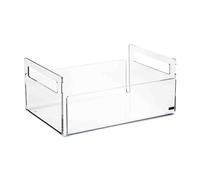 VESTA Boîte à fruits Like Water - Transparent - 29 x 21 x 13 cm - Cristal acrylique - Fabriqué en Italie