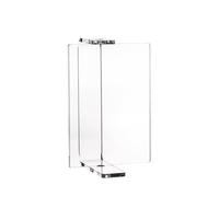 VESTA Cadre photo pivotant Lux - 11,5 x H18 cm - Cristal acrylique - Deux photos insérées dans le même cadre - Fabriqué en Italie