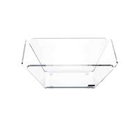 VESTA Panier à pain Like Water - Transparent - 21 x 21 cm - Cristal acrylique - Fabriqué en Italie