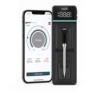Vesta Precision Vestemp BP20 Thermomètre à Viande Sans Fil pour Barbecue | Sonde de Cuisson Intelligente avec Bluetooth et Wi-Fi, écran LED Compatible lave-vaisselle, Autonomie de 72h, Triple capteur