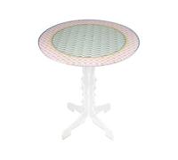 VESTA Table basse Miami - Multicolor - H50 cm - Cristal acrylique - Fabriqué en Italie