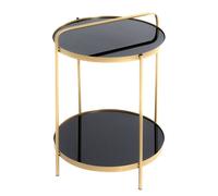 Vesta Table d’Appoint Ø 38 Aline Doré-Noir