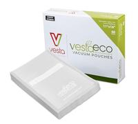 VestaEco Sacs Sous Vide Alimentaire pour la Conservation des Aliments et la Cuisson | Biodégradable, pour Sous Vide, sans BPA ni Phtalates, Sac en Relief | 50 unités, 28 x 40 cm