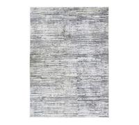 VESTALE LINES - Tapis extra-doux motif lignes gris crème 120 x 170 cm Beige