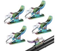 Vestamore Bobine fixe d'aide au lancer, déclencheurs de lancer de pêche avec attaches de câble, canon coloré, aide à la pêche au surf, pour la plage, 4 pièces