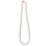 Vestamore Collier de perles blanches pour femme, pendentif perle de 8 mm, longueur 17,7 in, fermoir à pression, bijou raffiné et élégant pour mariages et rendez-vous romantiques