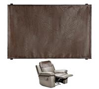 Vestamore Housse d'appui-tête inclinable en cuir café, 43,2 x 68,6 cm, imperméable et facile à nettoyer, matériau doux avec sangles réglables