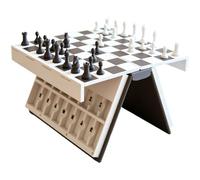 Vestamore Jeu du pendu imprimé en 3D, Livre avec tuiles de Lettres rabattables, Jeu de Table Portable pour familles, Voyages et activités éducatives, Gris foncé, 17 x 12 x 4 cm