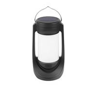 Vestamore Lampe de tente rechargeable, lanterne solaire LED de camping, d'urgence portable avec sortie USB C, effet flamme, poignée en métal, plusieurs sources de lumière, 20 x 10 cm