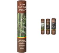 Vestamore Lot de 100 bâtonnets de fusain de saule, 4 diamètres de 2 à 4 mm, 4 à 5 mm, 5 à 7 mm et 7 à 9 mm, fusain naturel pour croquis, dessin et beaux-arts