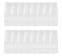 Vestamore Lot de 16 sacs filtrants pour aquarium, 200 m, chaussettes filtrantes pour réservoirs d'eau douce et d'eau salée, 10,2 x 38,1 cm pour une meilleure clarté de l'eau