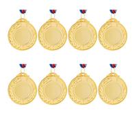 Vestamore Lot de 8 médailles de dernière Place, médailles métalliques de compétition, récompenses Humoristiques, médailles dorées de 5,1 cm avec Ruban, Cadeaux pour fêtes, Sports et événements