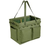 Vestamore Multifunktionale Camping-Aufbewahrungstasche, faltbare Tasche aus grünem Oxford-Gewebe, mit Mehreren Taschen und Riemen, Leicht zu tragen, für Camping, Wandern und Outdoor-Aktivitäten