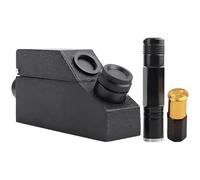 Vestamore Réfractomètre à pierres précieuses, testeur portable, avec lumière, manuel, précision de 0,01 ri, plage de 1,30 à 1,81 ri, 6,1 x 3,2 x 11,3 cm