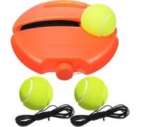 Vestamore Set Tennis Trainer Rebounder, avec 3 balles à Cordon élastique, système Solo pour débutants, Base Portable 20 x 20 x 4,57 cm, améliore Coordination et précision des frappes