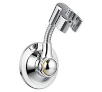 Vestamore Support de tête de Douche à Ventouse, Support Mural à Angle réglable avec Base à Aspiration par Pression, col pivotant à 360°, Fixation sans perçage pour Surfaces Lisses de Salle de Bain