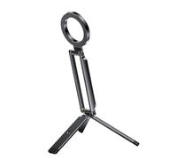 Vestamore Trépied pliable en alliage d'aluminium pour téléphone - Mini support portable avec anneau de force de fixation pour - Léger et stable