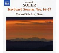 Vestard Shimkus - Soler: Keyboard Sonatas Nos. 16-27 [New CD]