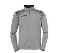 Uhlsport Sweat-shirt 1/4 zip Goal – Gris foncé mélangé/Noir – Homme 3XL