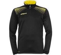 uhlsport Goal Sweat-Shirt 1/4 Zip Homme, Noir/Limonen Jaune, FR : S (Taille Fabricant : S)