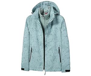 Veste 3 en 1 pour femme - Imperméable, avec capuche, veste de ski, veste de pluie, veste d’extérieur, veste fonctionnelle, doublée, grande taille, manteau d’hiver, veste légère, veste matelassée