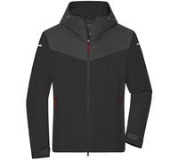 Veste 4 Saisons Softshell - Homme - Jn1180 - Noir Et Carbone Et Rouge