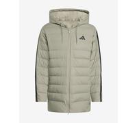 Veste à capuche adidas Essentials CLIMAWARM 3-Stripes Light Down beige verdâtre - S