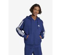 Veste à capuche adidas Essentials French Terry 3 bandes bleu foncé - XS