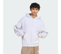 VESTE À CAPUCHE ADIDAS KIT SMALL LOGO FULL-ZIP Light Grey Heather 3XL