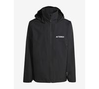 Adidas Veste imperméable Terrex Multi Essentials 2L à capuche Noir/Blanc Homme S