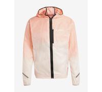 Veste à capuche adidas Terrex Xperior Light Windweave rose blanc - S