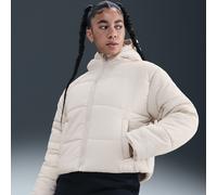 Veste à capuche ample Therma-FIT Nike Classic Puffer pour femme Light Bone/Blanc XL (FR 50-52)