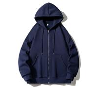 Veste à capuche At American BF pour hommes, cardigan décontracté, gris clair, simple, couleur unie, tendance, automne, nouveau style FKB-F0333-bai